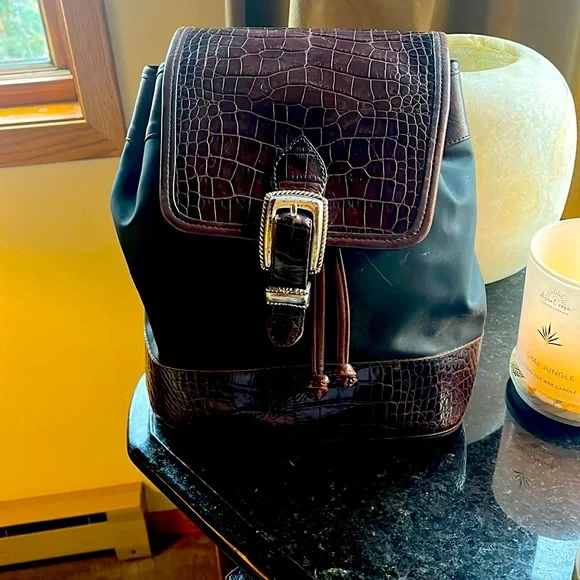 Brighton | Bags | Brighton Backpack Brown And Black | Poshmark display picture 3